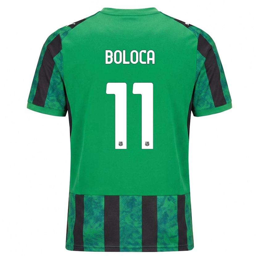 Danxen Criança Camisola Daniel Boloca #11 Verde Preto Branco Principal 2026/27 Camisa Brasil