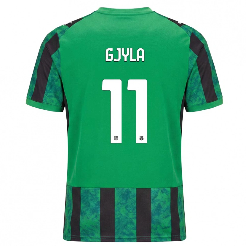 Danxen Criança Camisola Briajan Gjyla #11 Verde Preto Branco Principal 2026/27 Camisa Brasil