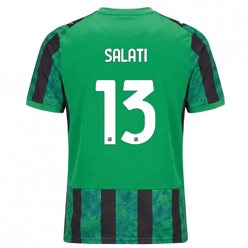 Danxen Criança Camisola Emanuele Salati #13 Verde Preto Branco Principal 2026/27 Camisa Brasil