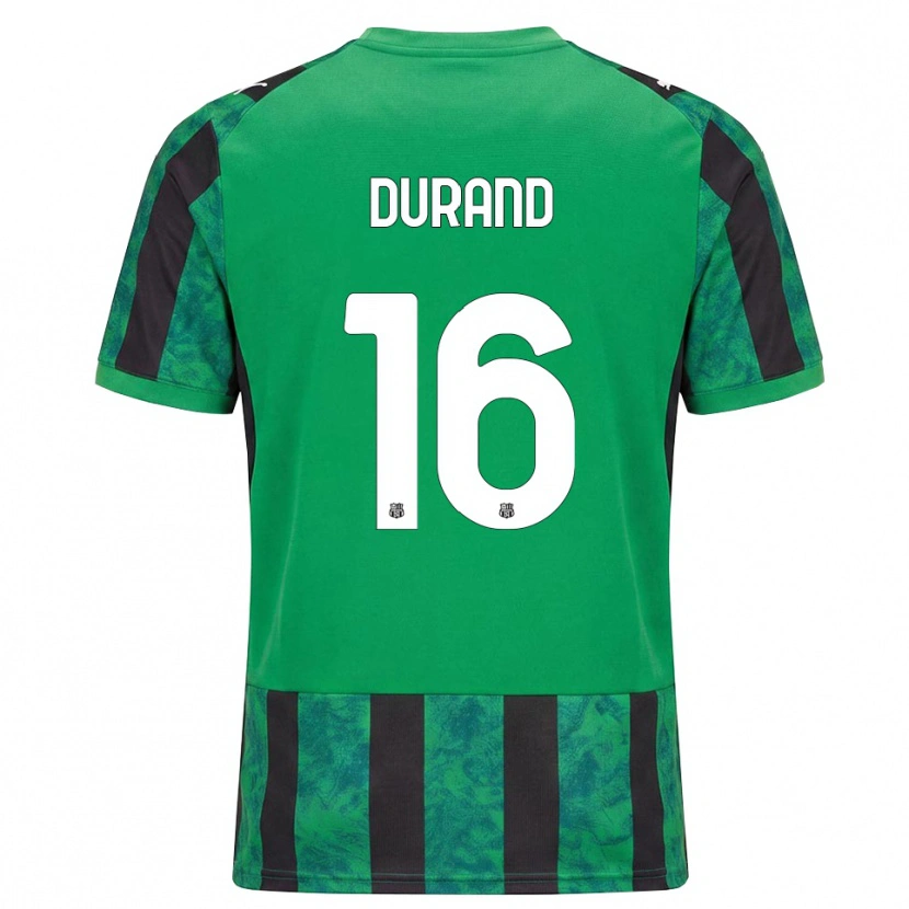 Danxen Criança Camisola Solène Durand #16 Verde Preto Branco Principal 2026/27 Camisa Brasil