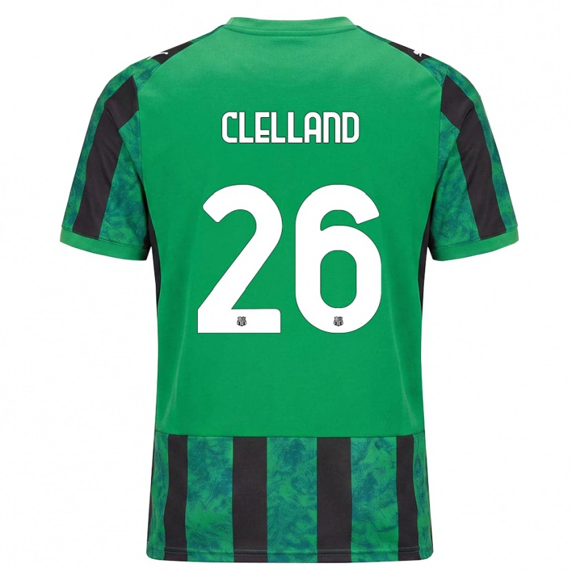 Danxen Criança Camisola Lana Clelland #26 Verde Preto Branco Principal 2026/27 Camisa Brasil