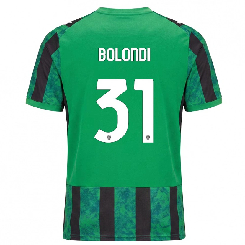 Danxen Criança Camisola Francesco Bolondi #31 Verde Preto Branco Principal 2026/27 Camisa Brasil