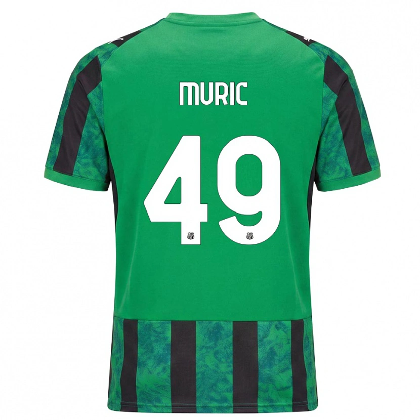 Danxen Criança Camisola Arijanet Murić #49 Verde Preto Branco Principal 2026/27 Camisa Brasil