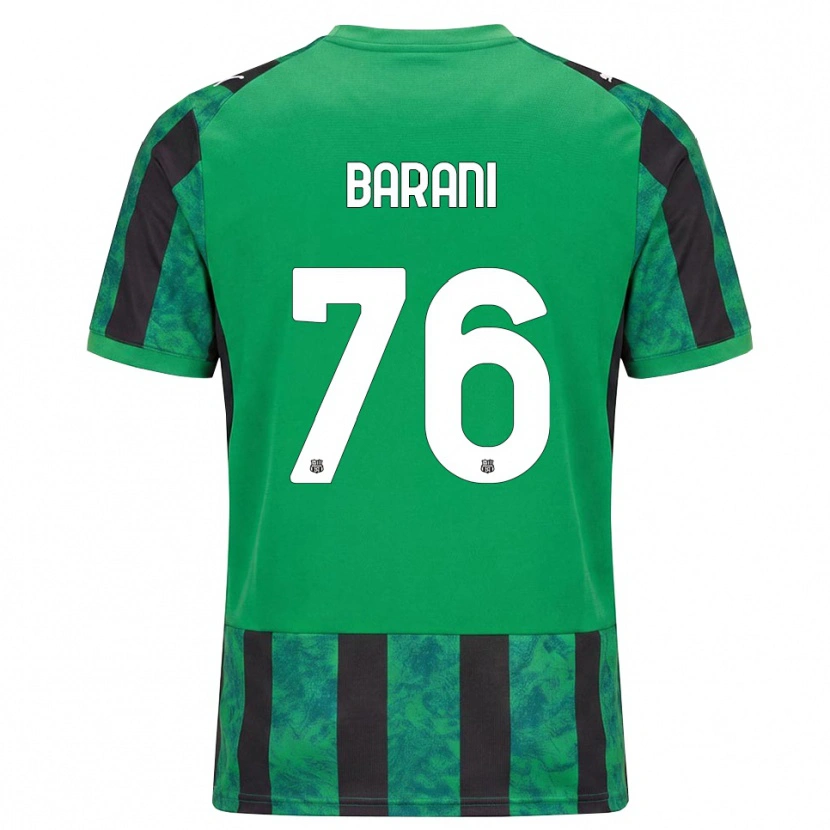 Danxen Criança Camisola Luca Barani #76 Verde Preto Branco Principal 2026/27 Camisa Brasil