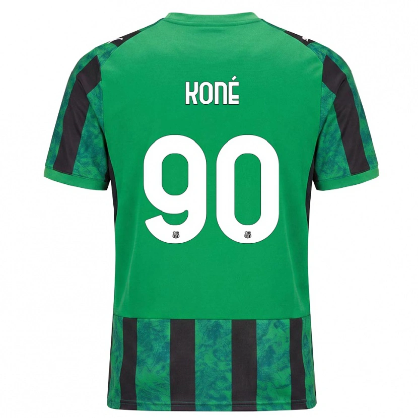 Danxen Criança Camisola Ismaël Koné #90 Verde Preto Branco Principal 2026/27 Camisa Brasil