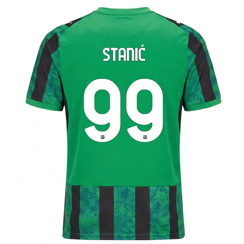 Danxen Criança Camisola Paulina Stanić #99 Verde Preto Branco Principal 2026/27 Camisa Brasil