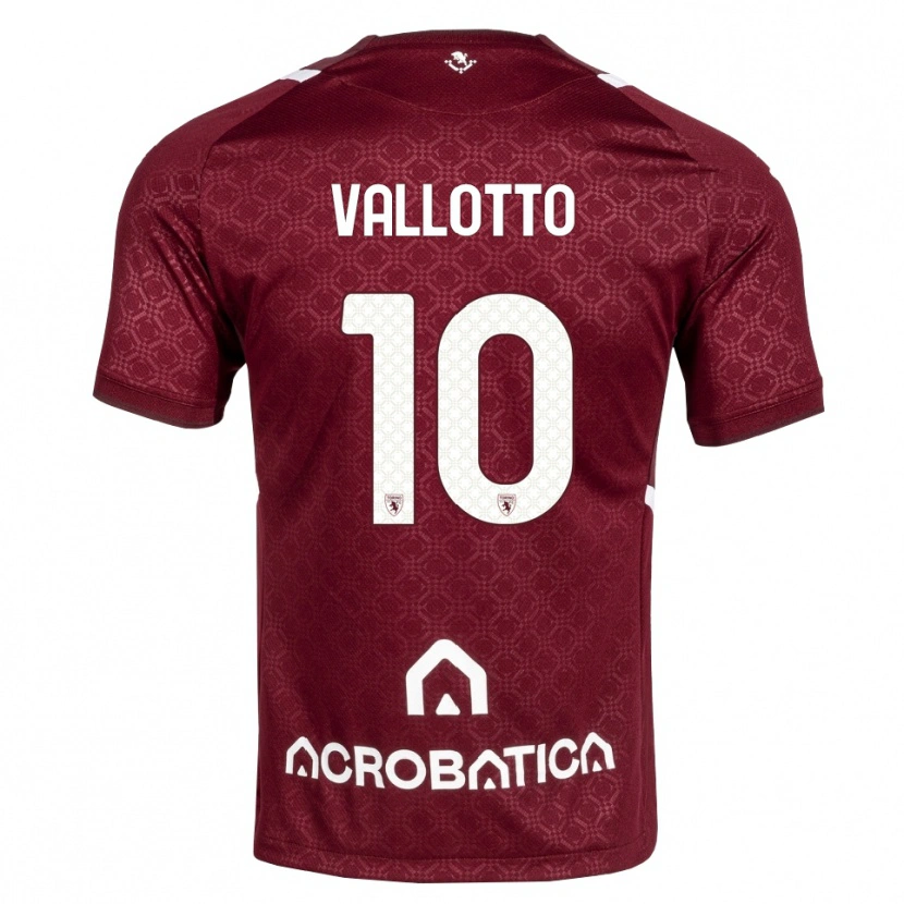 Danxen Criança Camisola Greta Vallotto #10 Bordô Branco Principal 2026/27 Camisa Brasil
