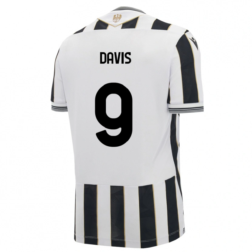 Danxen Criança Camisola Keinan Davis #9 Preto Branco Rosa Principal 2026/27 Camisa Brasil