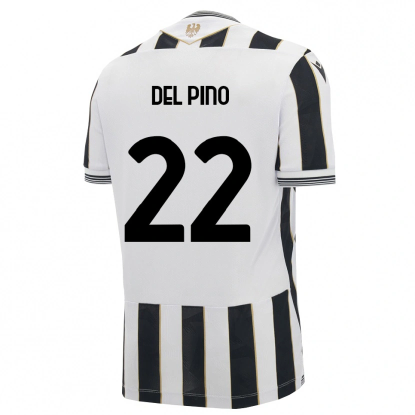 Danxen Criança Camisola Lorenzo Del Pino #22 Preto Branco Rosa Principal 2026/27 Camisa Brasil