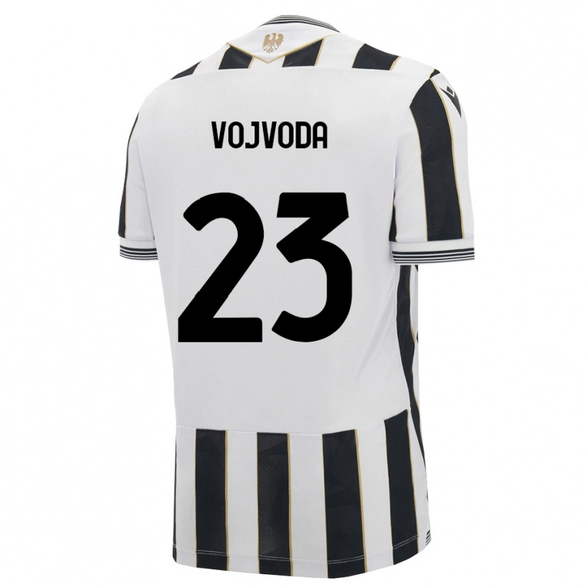 Danxen Criança Camisola Mërgim Vojvoda #23 Preto Branco Rosa Principal 2026/27 Camisa Brasil