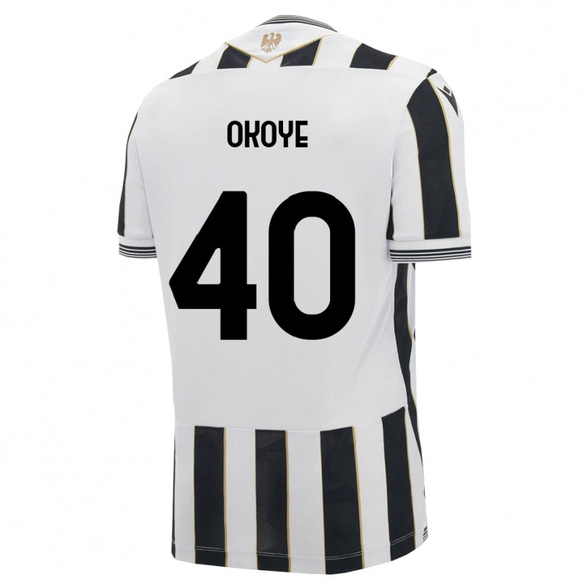 Danxen Criança Camisola Maduka Okoye #40 Preto Branco Rosa Principal 2026/27 Camisa Brasil
