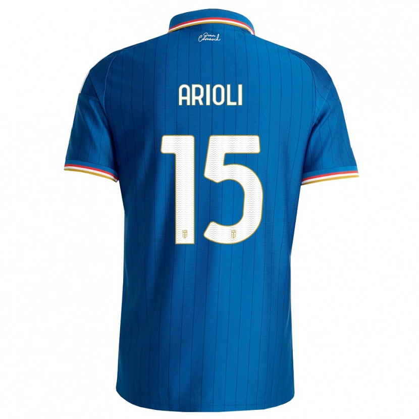 Danxen Criança Camisola Mattia Arioli #15 Azul Branco Vermelho Principal 2026/27 Camisa Brasil