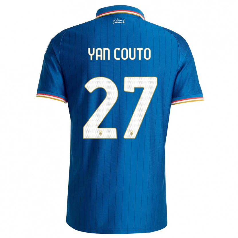 Danxen Criança Camisola Yan Couto #27 Azul Branco Vermelho Principal 2026/27 Camisa Brasil