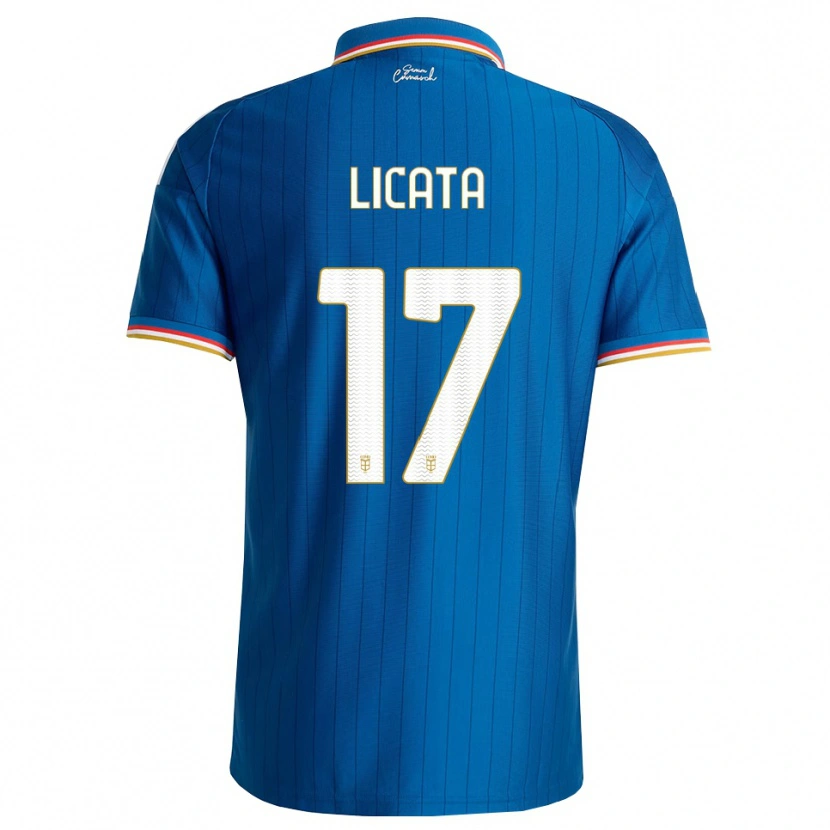 Danxen Criança Camisola Alessandro Licata #17 Azul Branco Vermelho Principal 2026/27 Camisa Brasil