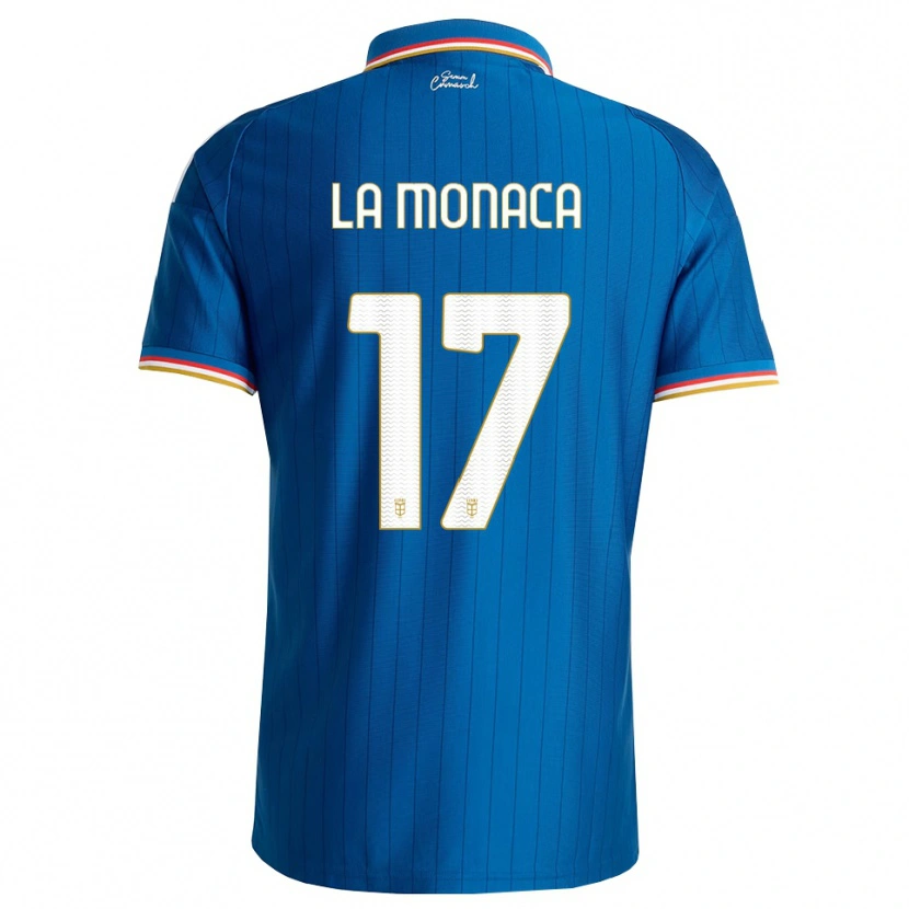 Danxen Criança Camisola Michael La Monaca #17 Azul Branco Vermelho Principal 2026/27 Camisa Brasil