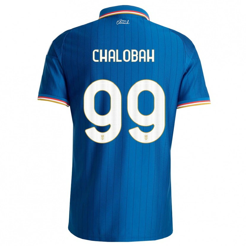 Danxen Criança Camisola Trevoh Chalobah #99 Azul Branco Vermelho Principal 2026/27 Camisa Brasil