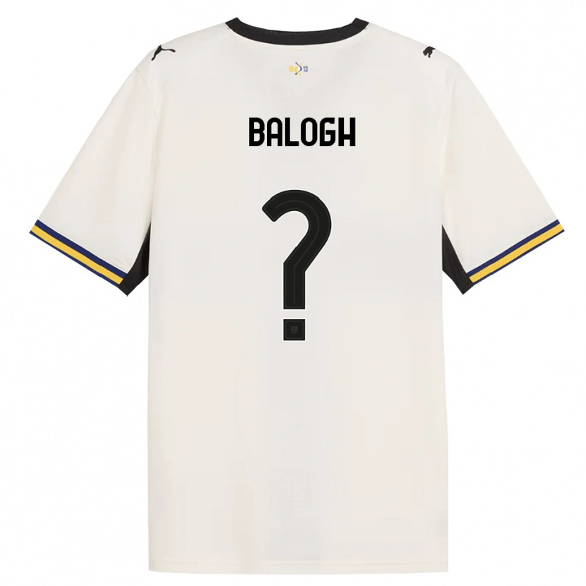 Danxen Criança Camisola Botond Balogh #0 Off-White Preto Amarelo Principal 2026/27 Camisa Brasil