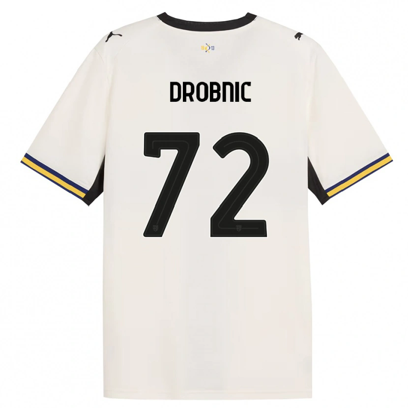 Danxen Criança Camisola Dominik Drobnic #72 Off-White Preto Amarelo Principal 2026/27 Camisa Brasil