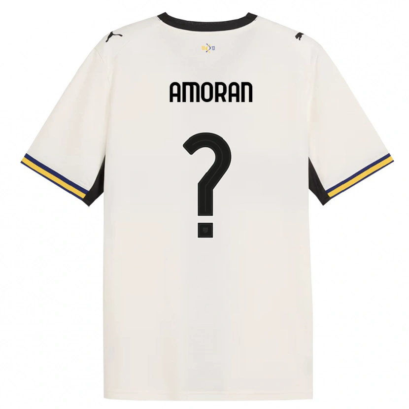 Danxen Criança Camisola Peter Amoran #0 Off-White Preto Amarelo Principal 2026/27 Camisa Brasil