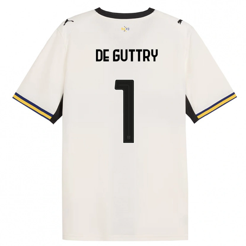 Danxen Criança Camisola Elia De Guttry #1 Off-White Preto Amarelo Principal 2026/27 Camisa Brasil