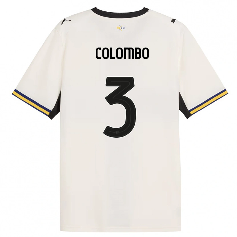 Danxen Criança Camisola Daniel Colombo #3 Off-White Preto Amarelo Principal 2026/27 Camisa Brasil