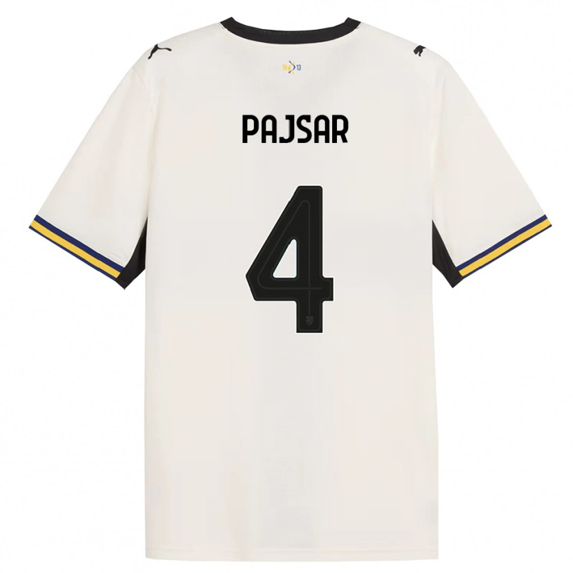 Danxen Criança Camisola Karlo Pajsar #4 Off-White Preto Amarelo Principal 2026/27 Camisa Brasil