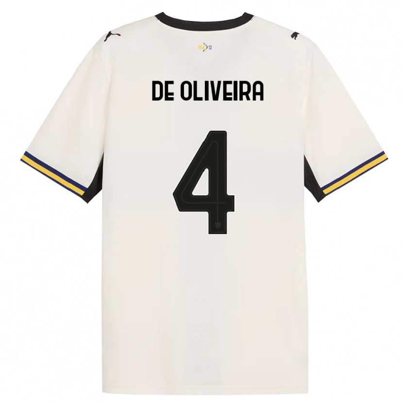 Danxen Criança Camisola Luca De Oliveira #4 Off-White Preto Amarelo Principal 2026/27 Camisa Brasil