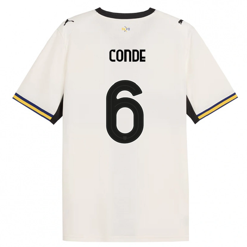 Danxen Criança Camisola Bernardo Conde #6 Off-White Preto Amarelo Principal 2026/27 Camisa Brasil