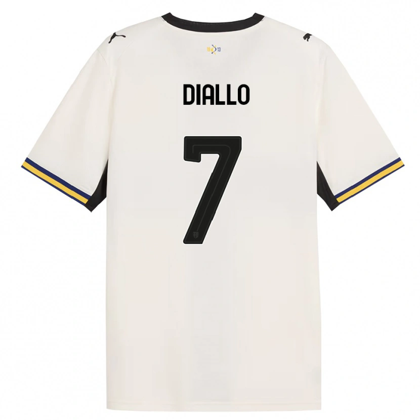 Danxen Criança Camisola Ousmane Diallo #7 Off-White Preto Amarelo Principal 2026/27 Camisa Brasil