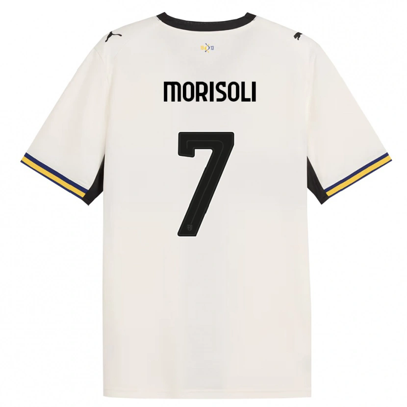 Danxen Criança Camisola Gabriel Morisoli #7 Off-White Preto Amarelo Principal 2026/27 Camisa Brasil