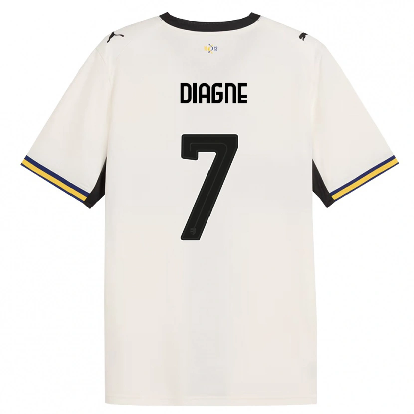 Danxen Criança Camisola Fallou Diagne #7 Off-White Preto Amarelo Principal 2026/27 Camisa Brasil