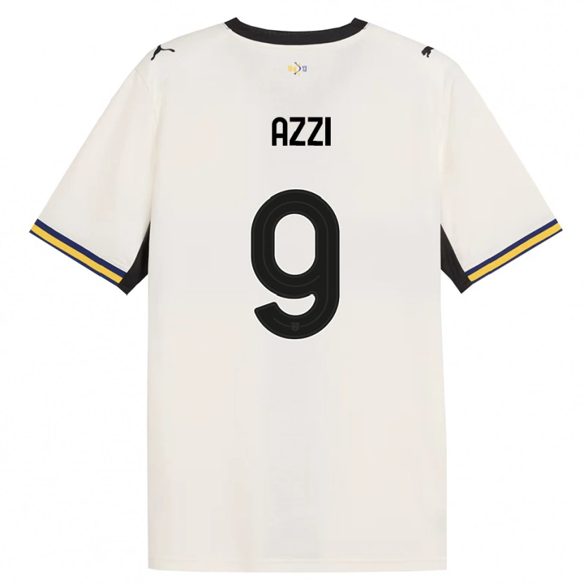 Danxen Criança Camisola Federico Azzi #9 Off-White Preto Amarelo Principal 2026/27 Camisa Brasil