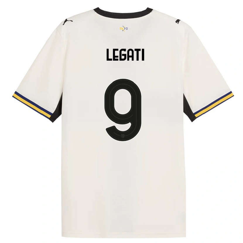 Danxen Criança Camisola Juri Legati #9 Off-White Preto Amarelo Principal 2026/27 Camisa Brasil