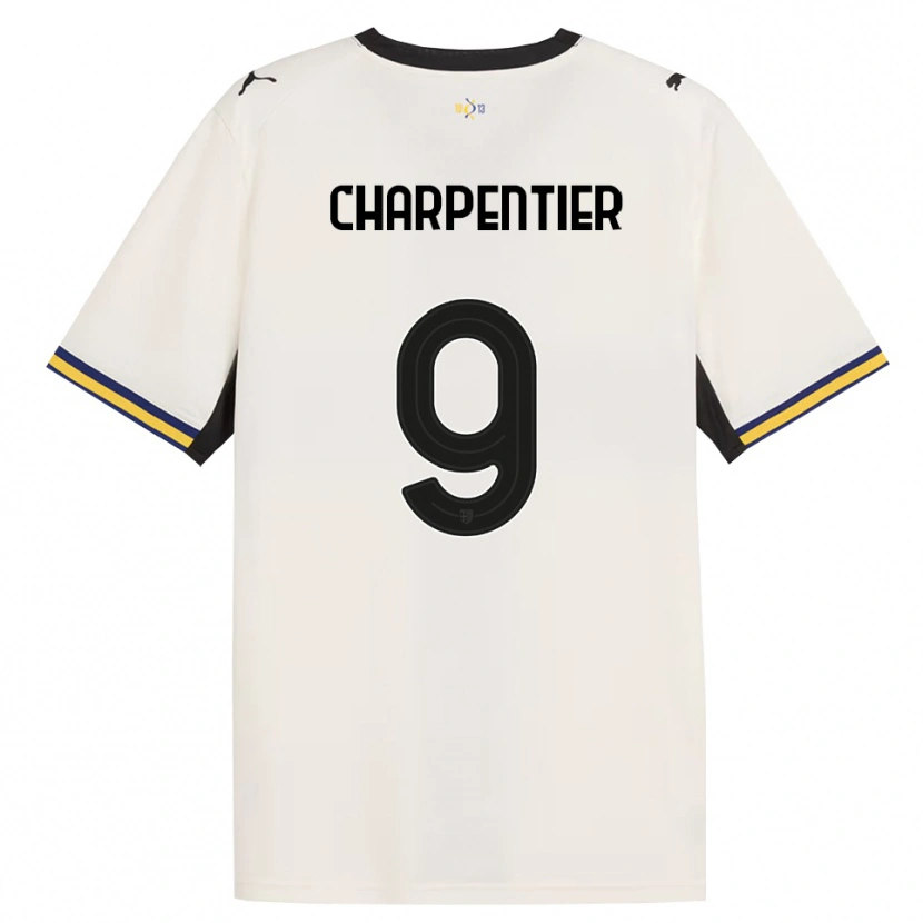 Danxen Criança Camisola Gabriel Charpentier #9 Off-White Preto Amarelo Principal 2026/27 Camisa Brasil