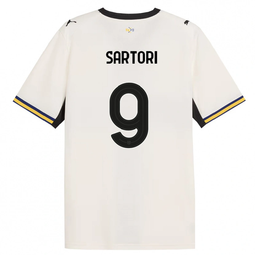 Danxen Criança Camisola Francesco Sartori #9 Off-White Preto Amarelo Principal 2026/27 Camisa Brasil