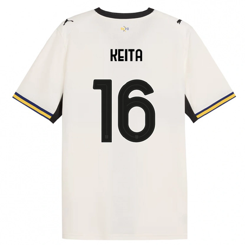 Danxen Criança Camisola Mandela Keita #16 Off-White Preto Amarelo Principal 2026/27 Camisa Brasil