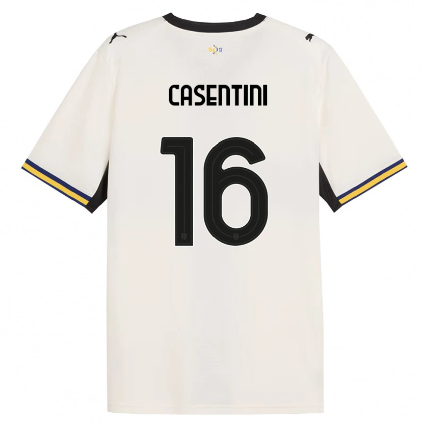 Danxen Criança Camisola Gabriele Casentini #16 Off-White Preto Amarelo Principal 2026/27 Camisa Brasil