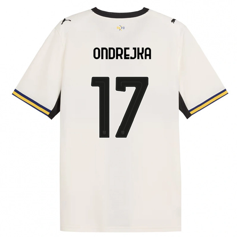 Danxen Criança Camisola Jacob Ondrejka #17 Off-White Preto Amarelo Principal 2026/27 Camisa Brasil