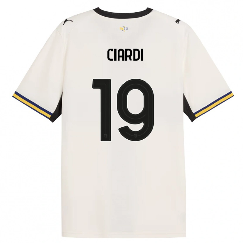 Danxen Criança Camisola Alessandro Ciardi #19 Off-White Preto Amarelo Principal 2026/27 Camisa Brasil