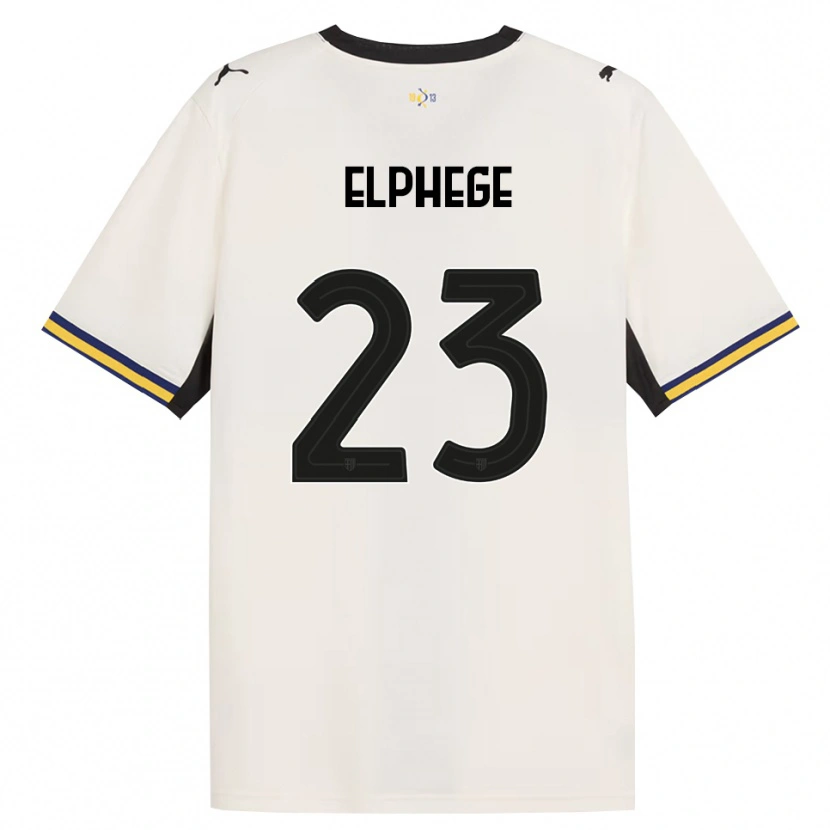 Danxen Criança Camisola Nesta Elphege #23 Off-White Preto Amarelo Principal 2026/27 Camisa Brasil