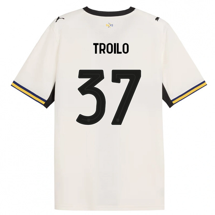 Danxen Criança Camisola Mariano Troilo #37 Off-White Preto Amarelo Principal 2026/27 Camisa Brasil