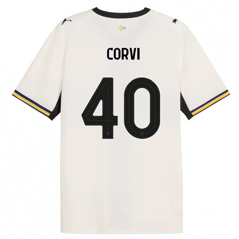 Danxen Criança Camisola Edoardo Corvi #40 Off-White Preto Amarelo Principal 2026/27 Camisa Brasil