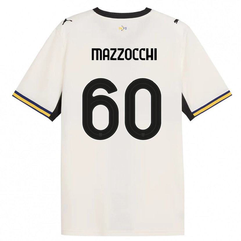 Danxen Criança Camisola Alessandro Mazzocchi #60 Off-White Preto Amarelo Principal 2026/27 Camisa Brasil