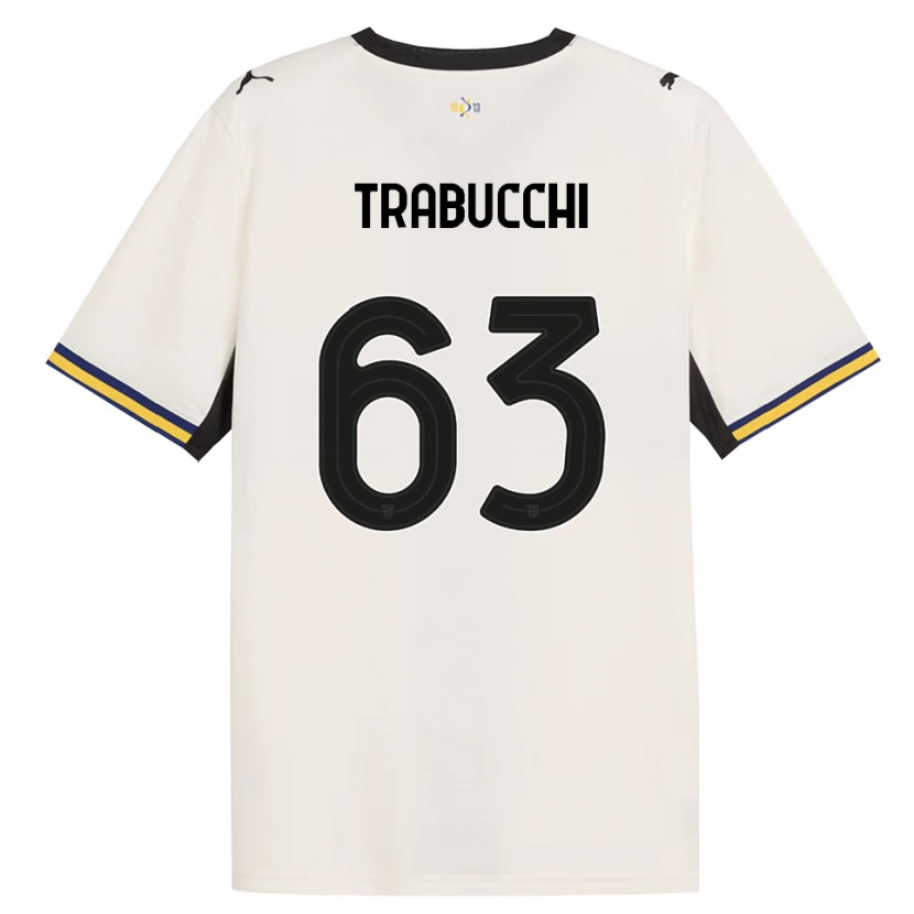 Danxen Criança Camisola Nicolas Trabucchi #63 Off-White Preto Amarelo Principal 2026/27 Camisa Brasil
