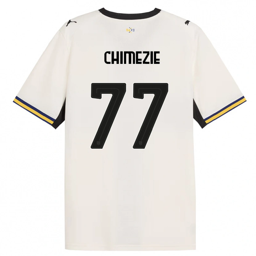 Danxen Criança Camisola Giorgio Chimezie #77 Off-White Preto Amarelo Principal 2026/27 Camisa Brasil