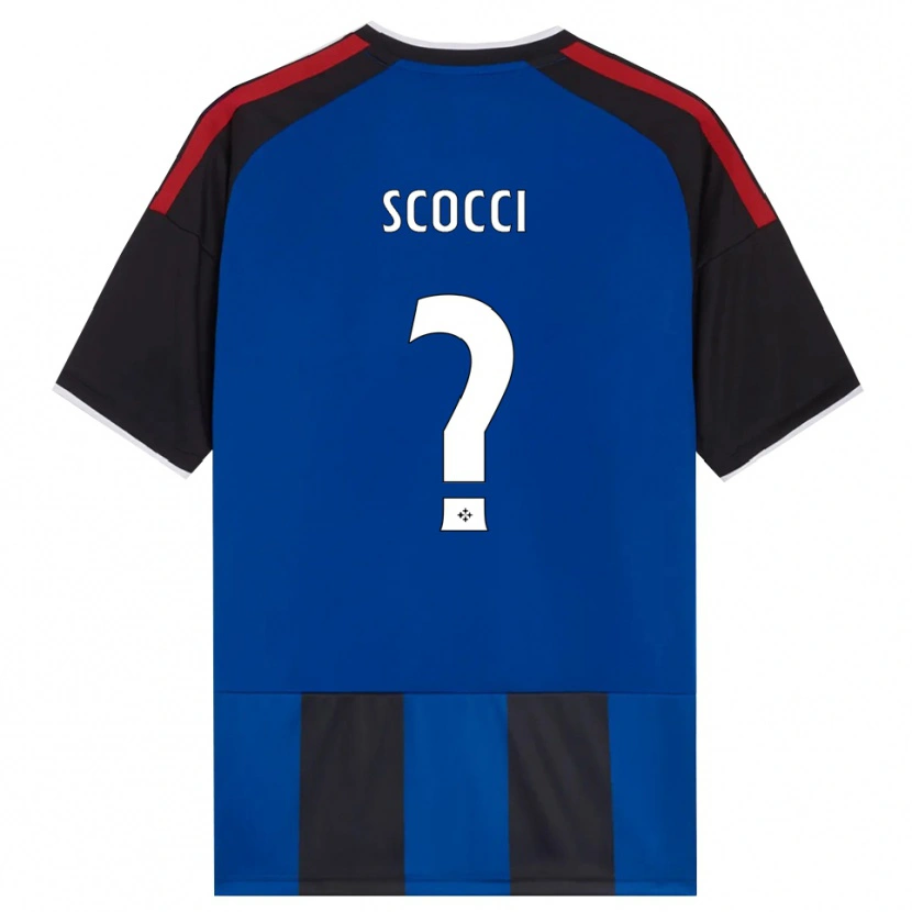 Danxen Criança Camisola Nicholas Scocci #0 Azul Preto Branco Vermelho Principal 2026/27 Camisa Brasil