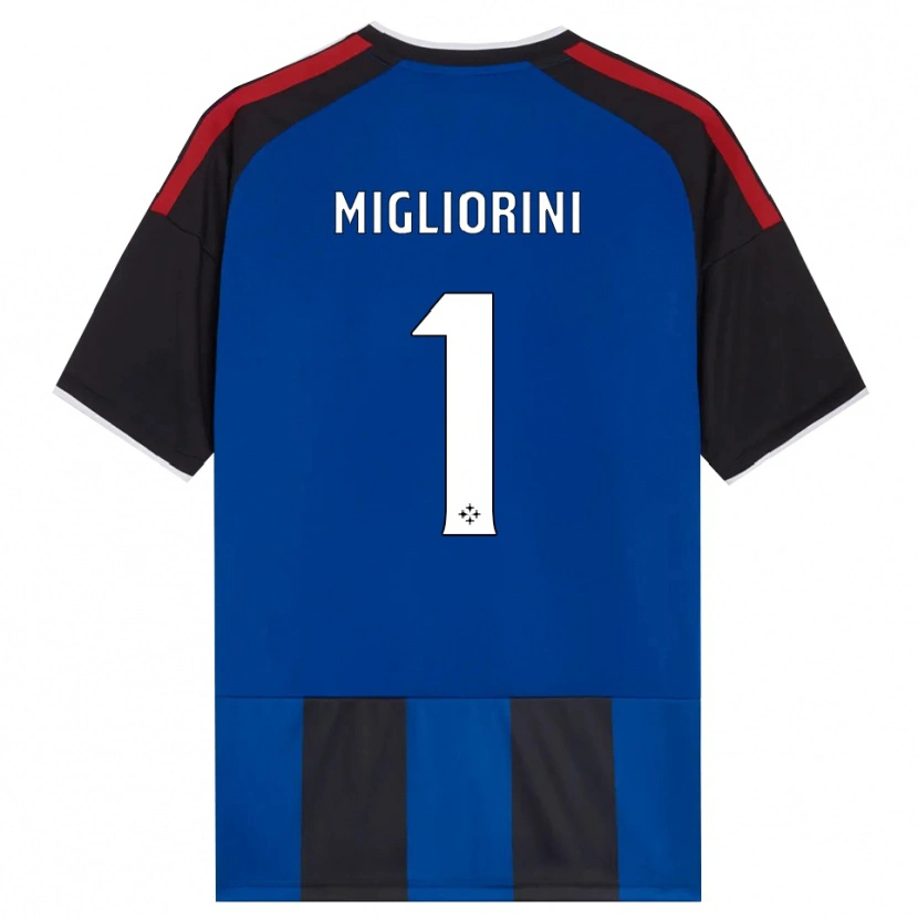 Danxen Criança Camisola Niccolò Migliorini #1 Azul Preto Branco Vermelho Principal 2026/27 Camisa Brasil