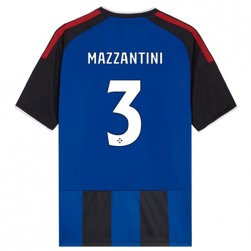 Danxen Criança Camisola Niccolò Mazzantini #3 Azul Preto Branco Vermelho Principal 2026/27 Camisa Brasil