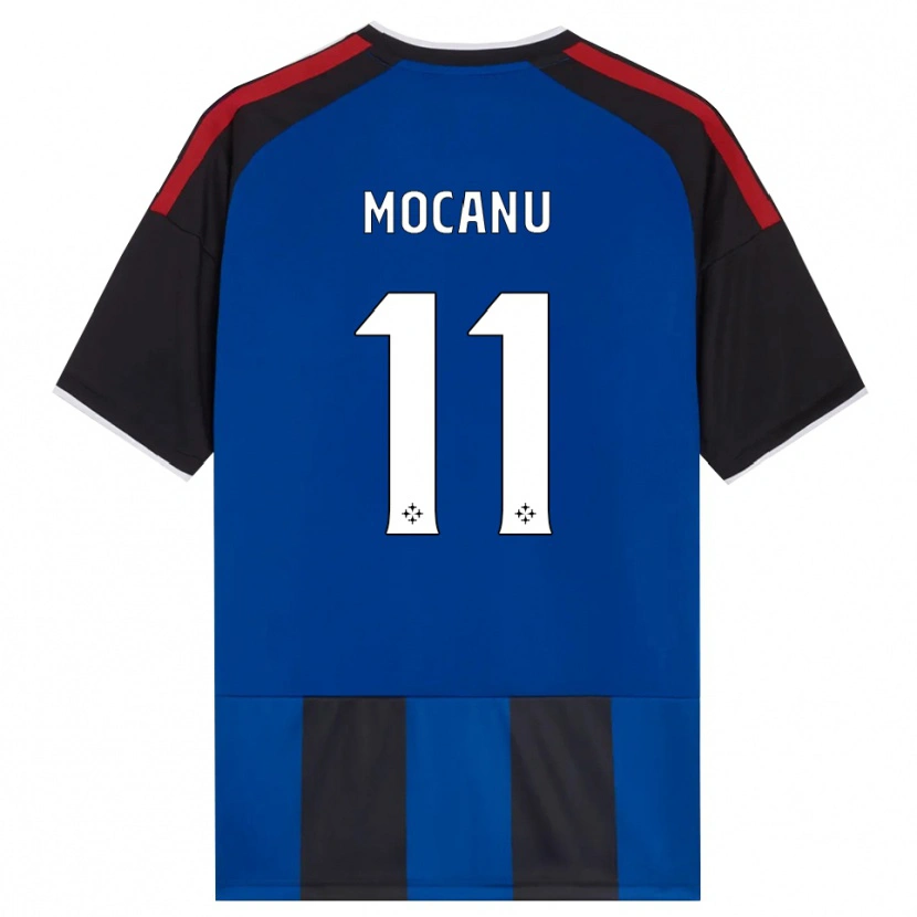Danxen Criança Camisola Andreas Mocanu #11 Azul Preto Branco Vermelho Principal 2026/27 Camisa Brasil