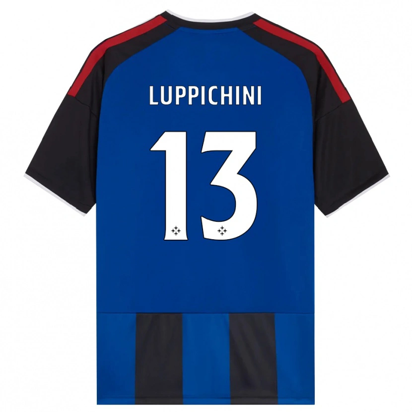 Danxen Criança Camisola Matteo Luppichini #13 Azul Preto Branco Vermelho Principal 2026/27 Camisa Brasil